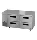 Hoshizaki ULR67B-D4 67" Side-Mount 4-Drawer Undercounter Refrigerator
