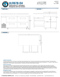 Hoshizaki ULR67B-D4 original complete manufacturer drawing page: 67-inch cabinet width, 57.5-inch drawer-open depth and 33.875-inch overall height