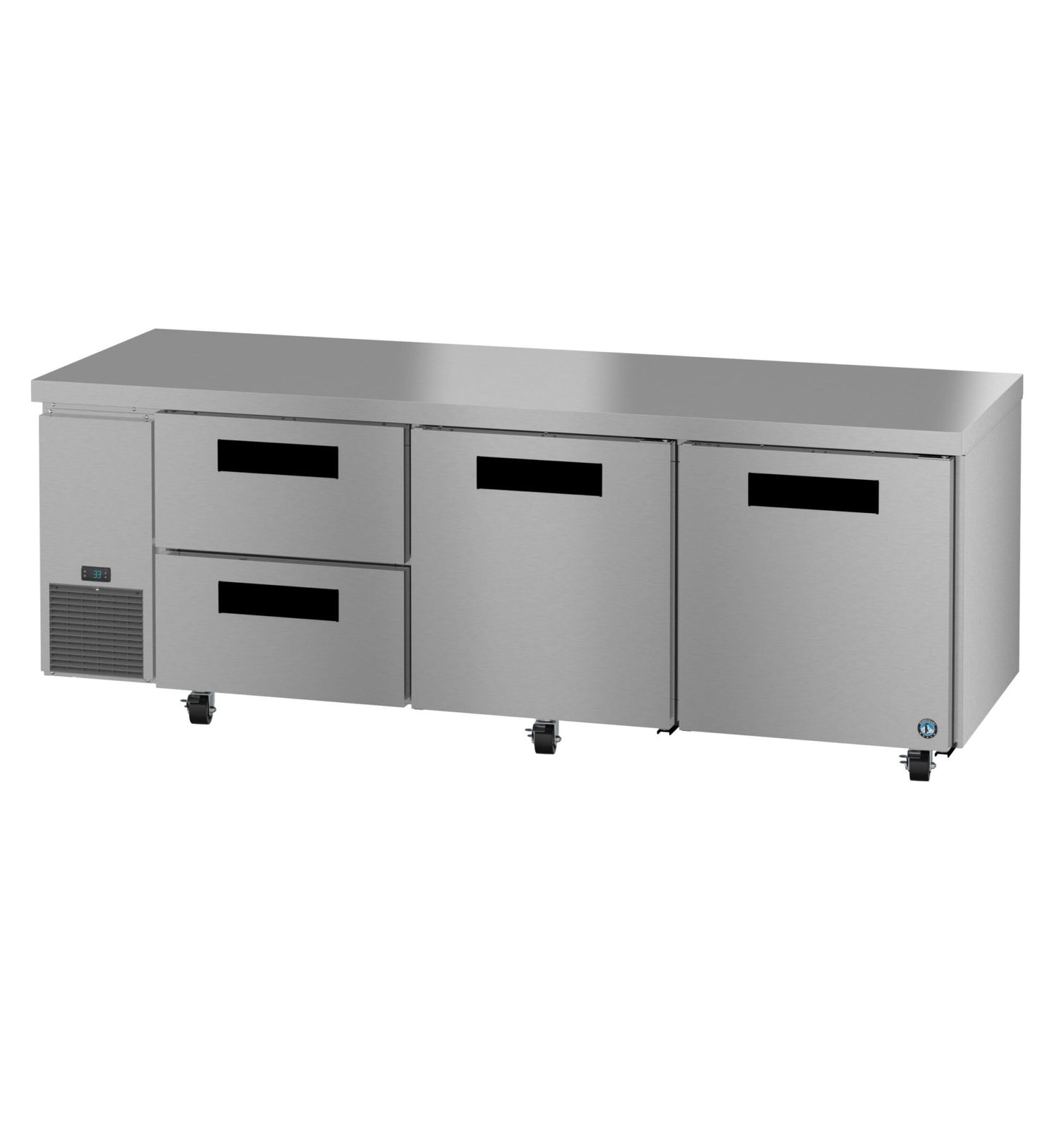 Hoshizaki ULR93B-D2 93" Side-Mount 2-Drawer/2-Door Undercounter Refrigerator