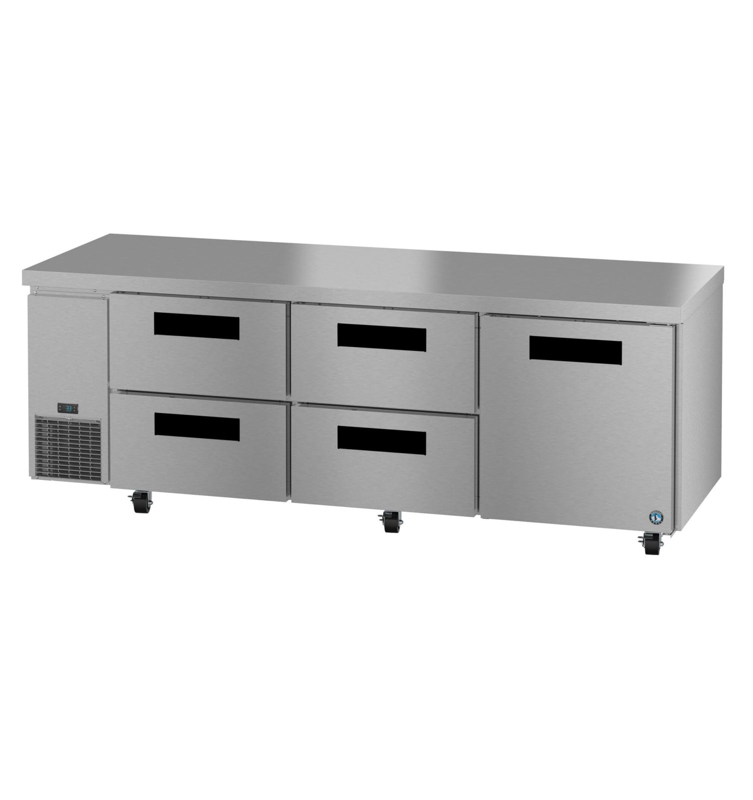 Hoshizaki ULR93B-D4 93" Side-Mount 4-Drawer/1-Door Undercounter Refrigerator