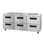 Hoshizaki UR72B-D6 72" 6-Drawer Undercounter Refrigerator