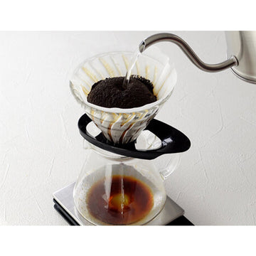 HARIO V60 Glass Coffee Dripper 02, Black