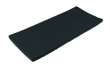 Melamine Rectangular Plate, Matte Black