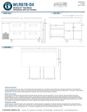 Hoshizaki WLR67B-D4 original complete manufacturer drawing page: 67-inch cabinet width, 57.5-inch drawer-open depth and 36-inch work surface with 40.25-inch overall backsplash height