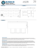 Hoshizaki WLR93B-D6 original complete manufacturer drawing page: 93-inch cabinet width, 57.5-inch drawer-open depth and 36-inch work surface with 40.25-inch overall backsplash height