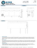 Hoshizaki WLR93B original full manufacturer dimension page: 93-inch width, 33.25-inch depth including rear bumper, 36-inch work surface and 40.25-inch overall backsplash height