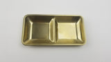 Titanium Sauce Plate 2 Div, 5-1/8"*2-5/8"