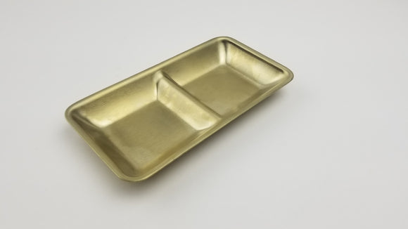 Titanium Sauce Plate 2 Div, 5-1/8