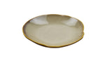 PLATE 8-1/4"Dx1-3/4"H RD - CREAM/BROWN