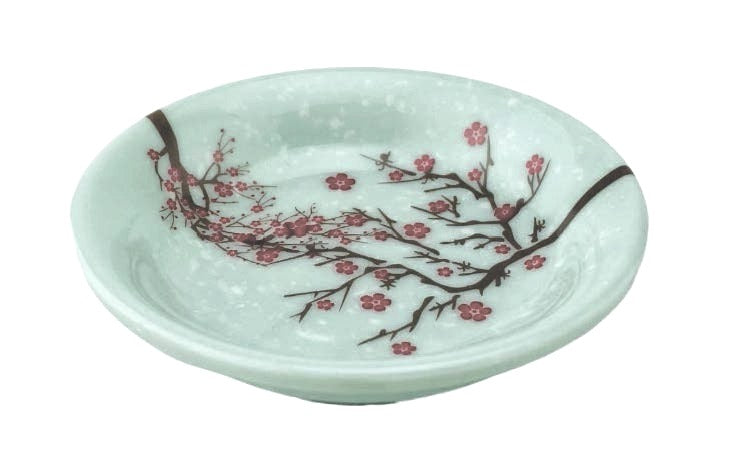Round Sauce Dish 3"D x 5/8"H, Plum Blossom