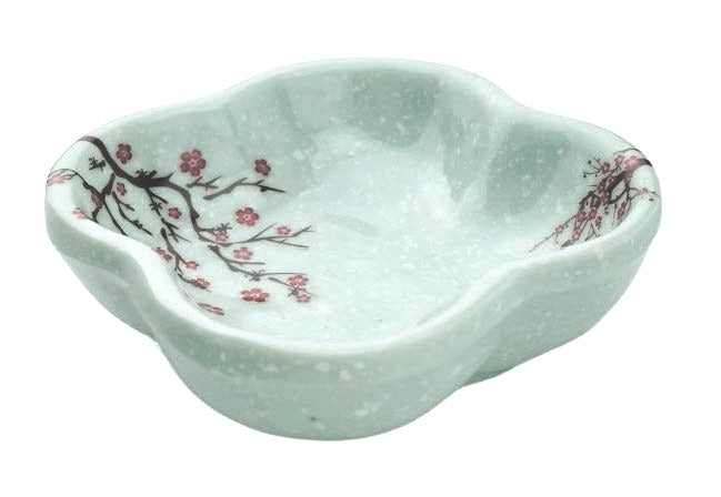 Melamine Flower Saucer  3"D, Plum Blossom