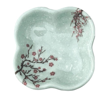 Melamine Flower Saucer  3"D, Plum Blossom