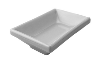 Melamine Rectangular Sauce Dish 3-3/8", White