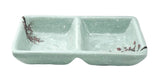 Melamine 2 Compartment Sauce Plate, Plum Blossom
