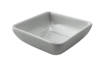 Melamine Square Sauce Dish 2-15/16", White