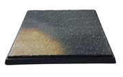14-1/2 x1-1/8"H -Melamine Square Plate, Soil Porcelain