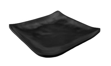 Melamine Square Plate 5-7/8", Matte Black