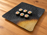 YG-4216SP Soil Porcelain design square melamine plate with six maki