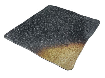 16 x1-1/2"H -Melamine Square Plate, Soil Porcelain