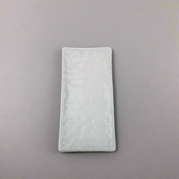 8-1/2" x 4-3/8" x 1"H RECT. PLATE  Natural Series Light Blue