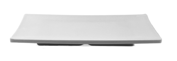 Melamine Rectangular Plate 9-1/4" x 4-3/4"H, White