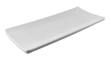 Melamine Rectangular Plate 9-1/4" x 4-3/4"H, White