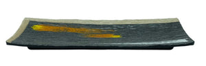 11-1/2"x4-3/8" Melamine Rectangular Plate, Brush Painting