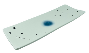 Melamine Rectangular Plate 11-7/16"x 4-3/8"x 1"H, White Star River