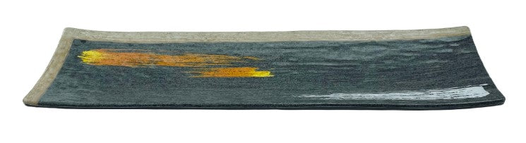 14-1/2" Melamine Rectangular Plate, Brush Painting