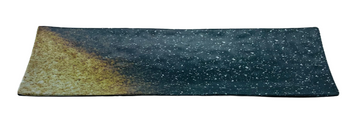 14-1/2" Melamine Rectangular Plate 15/16"H, Soil Porcelain