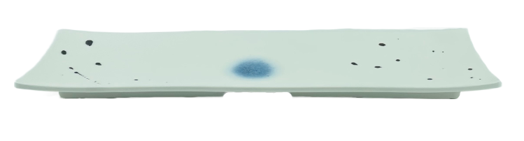 Melamine Rectangular Plate 14-1/2"x 4-3/8"x 1"H, White Star River