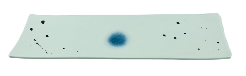 Top view of the YG-5014ST plate showing its blue accent and black speckles