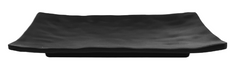Melamine Rectangular Plate 7-7/8"x 5-1/2", Matte Black