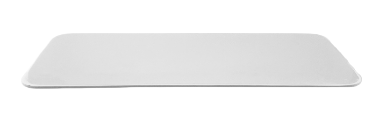 Melamine Rectangular Platter 12-3/4”, Shiny White