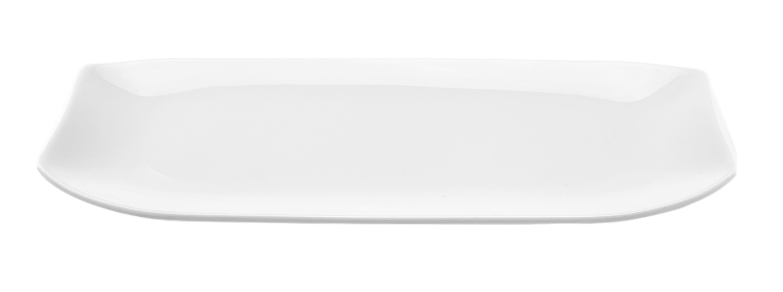Melamine Rectangular Plate 13*5*1-1/16"H, White