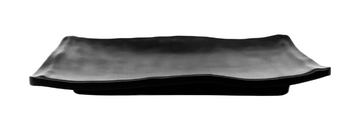 Melamine Rectangular Plate 8-1/8”*5-1/8", Matte Black