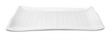 Melamine Rectangular Plate 8-1/2", White