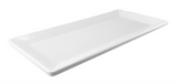 Melamine Rectangular Plate 10-5/8", White