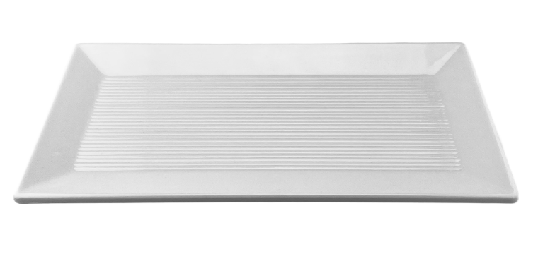 Melamine Rectangular Platter 13”, White