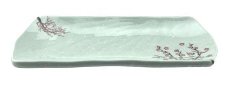 Melamine Oval 13", Plum Blossom