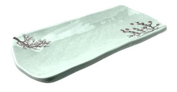 Melamine Oval 13", Plum Blossom