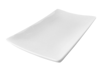 Melamine Rectangular Plate 8*4-3/4*7/8"H, White