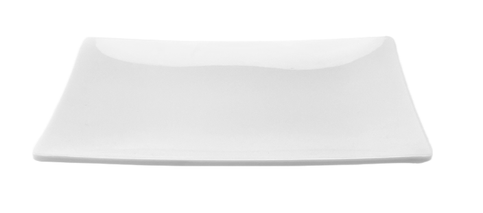 Melamine Rectangular Plate 8*4-3/4*7/8"H, White