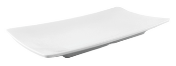 Melamine Rectangular Plate 10"x 5-3/4"x 1"H, White
