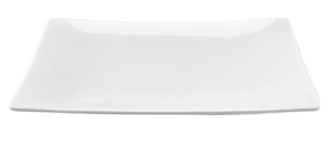 Melamine Rectangular Plate 10"x 5-3/4"x 1"H, White