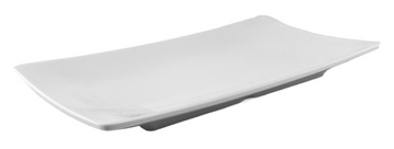 Melamine Rectangular Plate, 10" White
