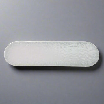 Oval REC.PLATE   NATURAL SERIES 15-3/4*4-3/8*1"H