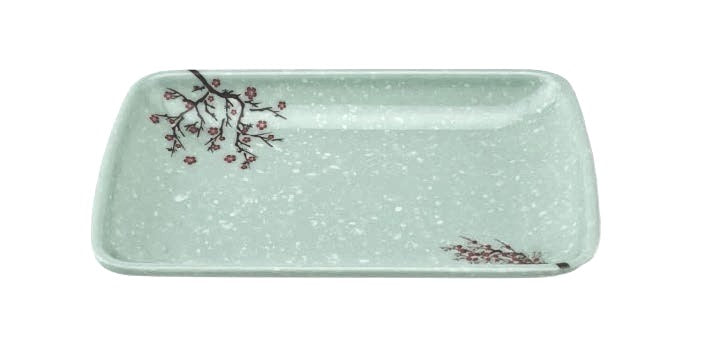 Melamine Rectangular Plate6-1/2", Plum Blossom