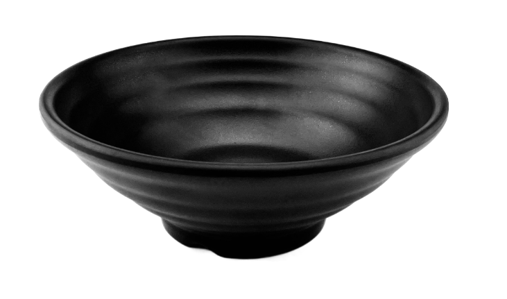 Melamine Bowl 7-7/8", Matte Black