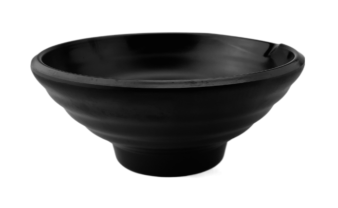 Melamine Bowl 8-7/8"D, Matte Black